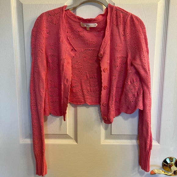 LoveShackFancy muriel crop cardigan
